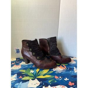 L’Artiste Springsteen Women’s Size 40 US 9 Belgard Bootie Heel Boot Brown